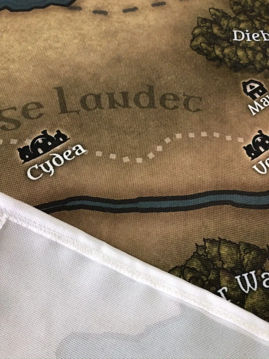 Mapa Fantasy, druk i szycie pod zamówienie,  personalizowana, poliester wodoodporny