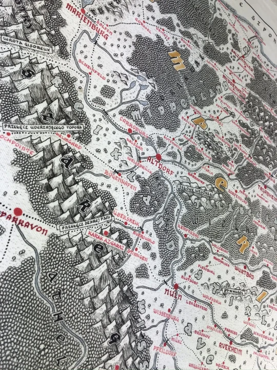 Stary świat, Imperium , Warhammer, druk pod zamówienie, produkcja personalizowana, bawełna dekoracyjna panama, widoczny splot bawełny.