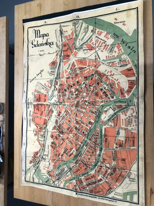 Mapy druk ruk na Softshellu,  Miasta Polski, lata 20ste,  mapa Poznań, Zew Cthulhu.
